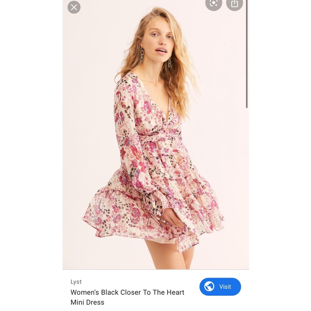 FREE PEOPLE Closer to the heart mini dress - Picture 3 of 4